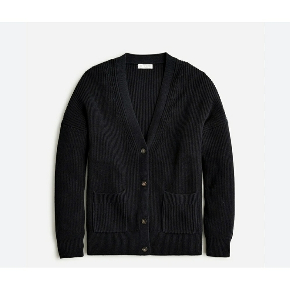 J.Crew V-neck cotton-cashmere cardigan sweater - Picture 3 of 11